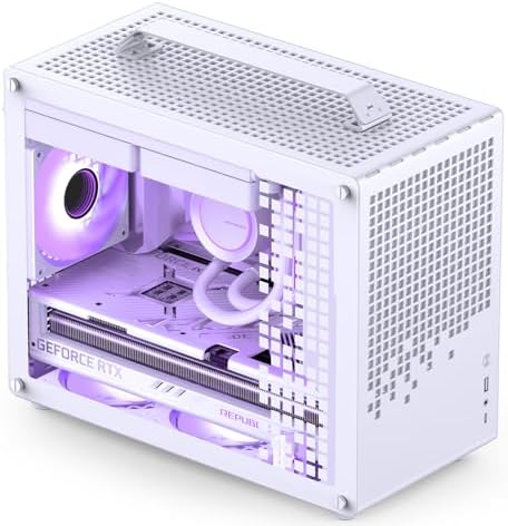 JONSBO/JONSPLUS Z20 Orange/Black Micro ATX Mini Tower Pc Case with Detachable Carrying Handle  Mini Size  High Performance Hardware Compatible  Support 240AIO  H160mm Cooler Orange/Black