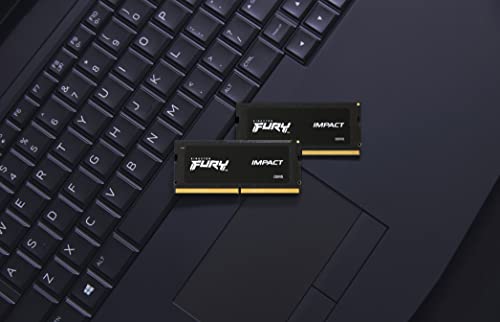 Kingston FURY Impact 32GB  2x16GB  5600MT/s DDR5 CL40 Laptop Memory Kit of 2   Lower Power Consumption   Intel XMP 3 0   Plug N Play   KF556S40IBK2 32