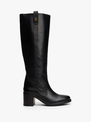 Knee High Smooth Leather Riding Boot