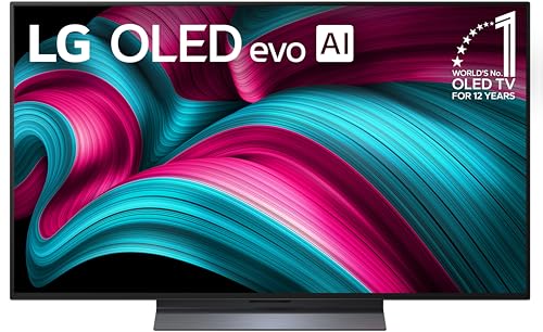 LG 48 Inch Class OLED evo AI 4K C5 Series Smart TV w/Dolby Atmos  Dolby Vision  HDR10  AI Super Upscaling 4K  Filmmaker Mode  Wow Orchestra  Alexa Built in  OLED48C5PUA  2025 