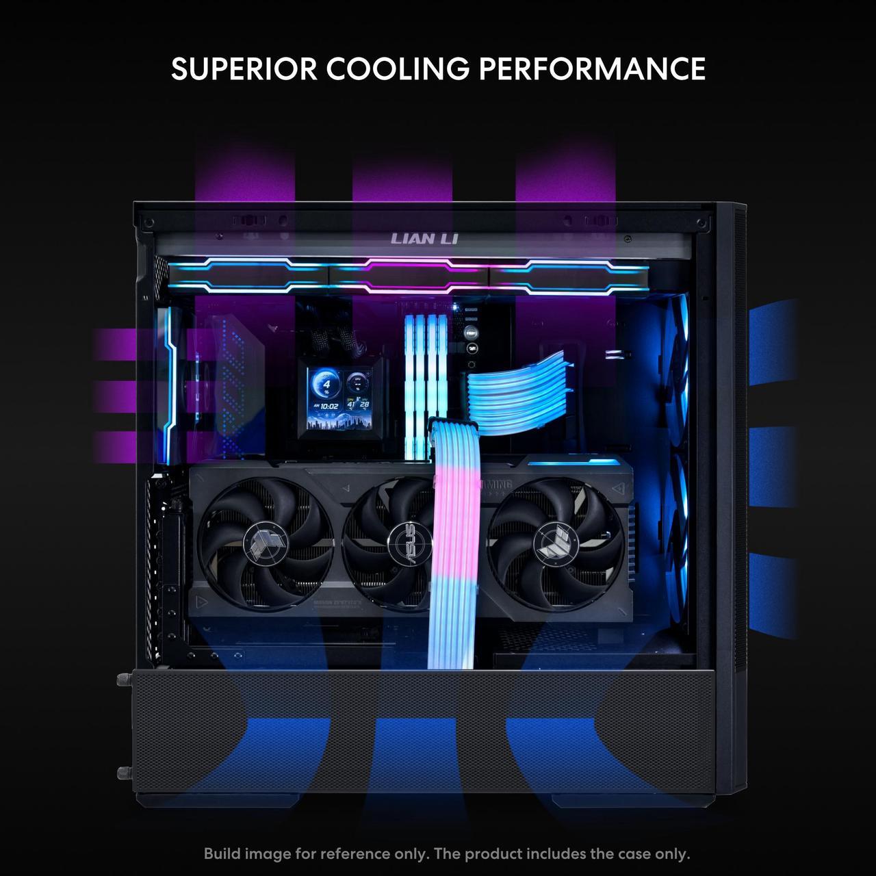 LIAN LI LANCOOL 207 Compact ATX RGB Gaming Computer Case  Tower Chassis w/ 2x140mm  ARGB 2x120mm PWM Fans Pre Installed  reinventing ATX Layout / Tempered Glass Side Panel  Black      LANCOOL 207RX