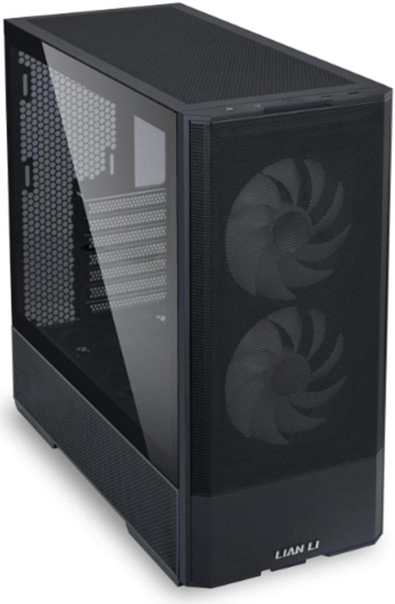LIAN LI LANCOOL 207 Compact ATX RGB Gaming Computer Case  Tower Chassis w/ 2x140mm  ARGB 2x120mm PWM Fans Pre Installed  reinventing ATX Layout / Tempered Glass Side Panel  Black      LANCOOL 207RX