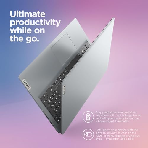 Lenovo IdeaPad 1 Student Laptop  Intel Dual Core Processor  20GB RAM  1TB SSD   128GB eMMC  15 6 FHD Display  1 Year Office 365  Windows 11 Home  Wi Fi 6  Webcam  Bluetooth  SD Card Reader  Grey