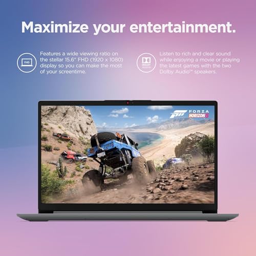 Lenovo IdeaPad 1 Student Laptop  Intel Dual Core Processor  20GB RAM  1TB SSD   128GB eMMC  15 6 FHD Display  1 Year Office 365  Windows 11 Home  Wi Fi 6  Webcam  Bluetooth  SD Card Reader  Grey