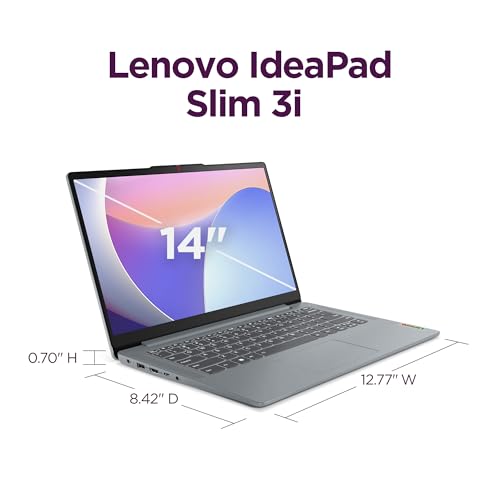 Lenovo IdeaPad Slim 3i   2024   Lightweight Laptop   Rapid Charge Boost   14 FHD IPS Display   16GB Memory   512GB SSD Storage   Intel  Core  i7 13620H   Windows 11 HomeArctic Grey