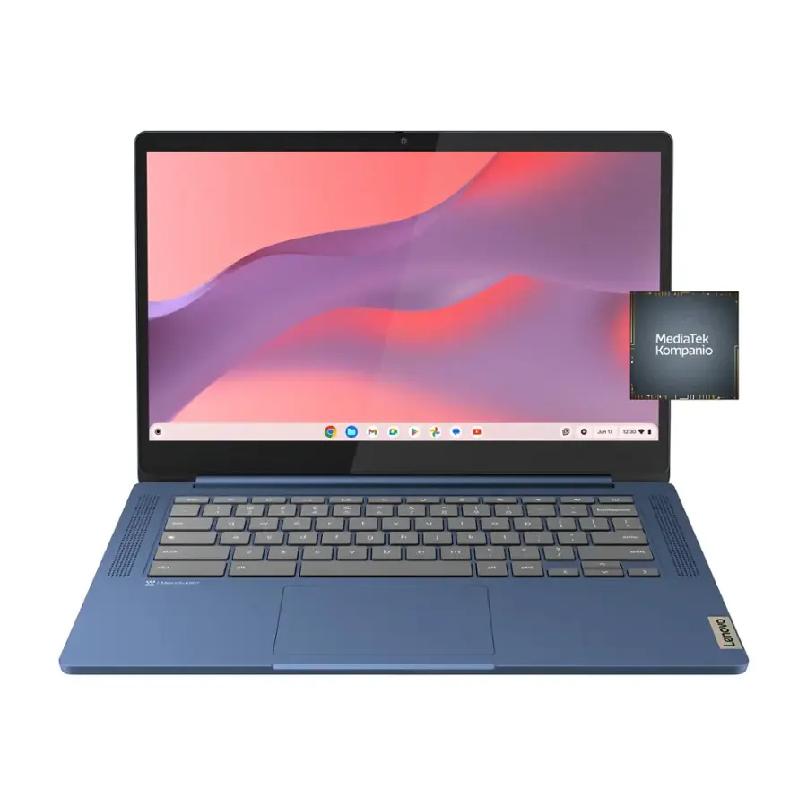 Lenovo   IdeaPad Slim 3 Chromebook 14" Full HD Laptop   MediaTek Kompanio 520   4GB Memory   64GB eMMC   Abyss Blue