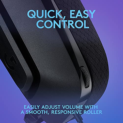 Logitech G335 Wired Gaming Headset  with Flip to Mute Microphone  3 5mm Audio Jack  Memory Foam Earpads  Lightweight  Compatible with PC  PlayStation  Xbox  Nintendo Switch   Black