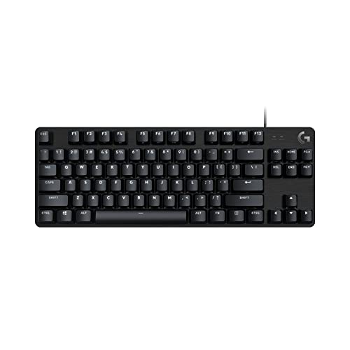 Logitech G413 TKL SE Mechanical Gaming Keyboard   Compact Backlit Keyboard with Tactile Mechanical Switches  Anti Ghosting  Compatible with Windows  macOS   Black Aluminum