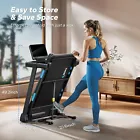 MERACH Foldable Incline Treadmill 7 5MPH Quiet for Home Double Deck Technology