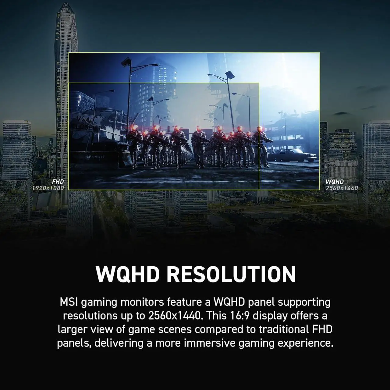 MSI 27" 180 Hz Rapid VA QHD Gaming Monitor FreeSync  AMD Adaptive Sync  80  Adobe RGB / 80  DCI P3 / 105  sRGB MAG 27CQ6F