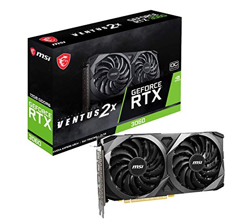 MSI Gaming GeForce RTX 3060 12GB 15 Gbps GDRR6 192 Bit HDMI/DP PCIe 4 Torx Twin Fan Ampere OC Graphics Card