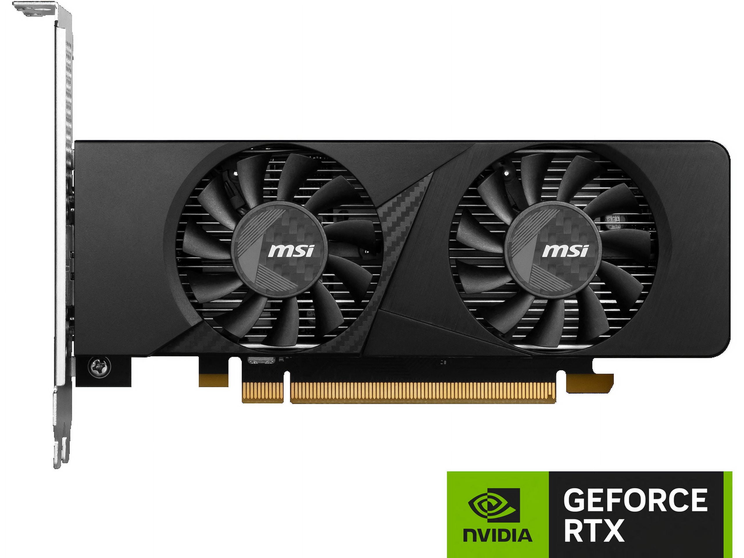 MSI LP GeForce RTX 3050 6GB GDDR6 PCI Express 4 0 x8 ATX Graphics Card RTX 3050 LP 6G OC