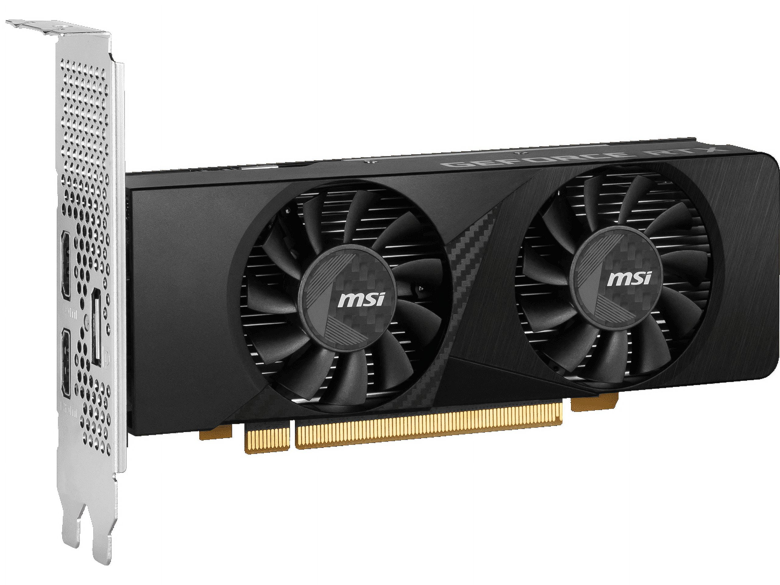 MSI LP GeForce RTX 3050 6GB GDDR6 PCI Express 4 0 x8 ATX Graphics Card RTX 3050 LP 6G OC