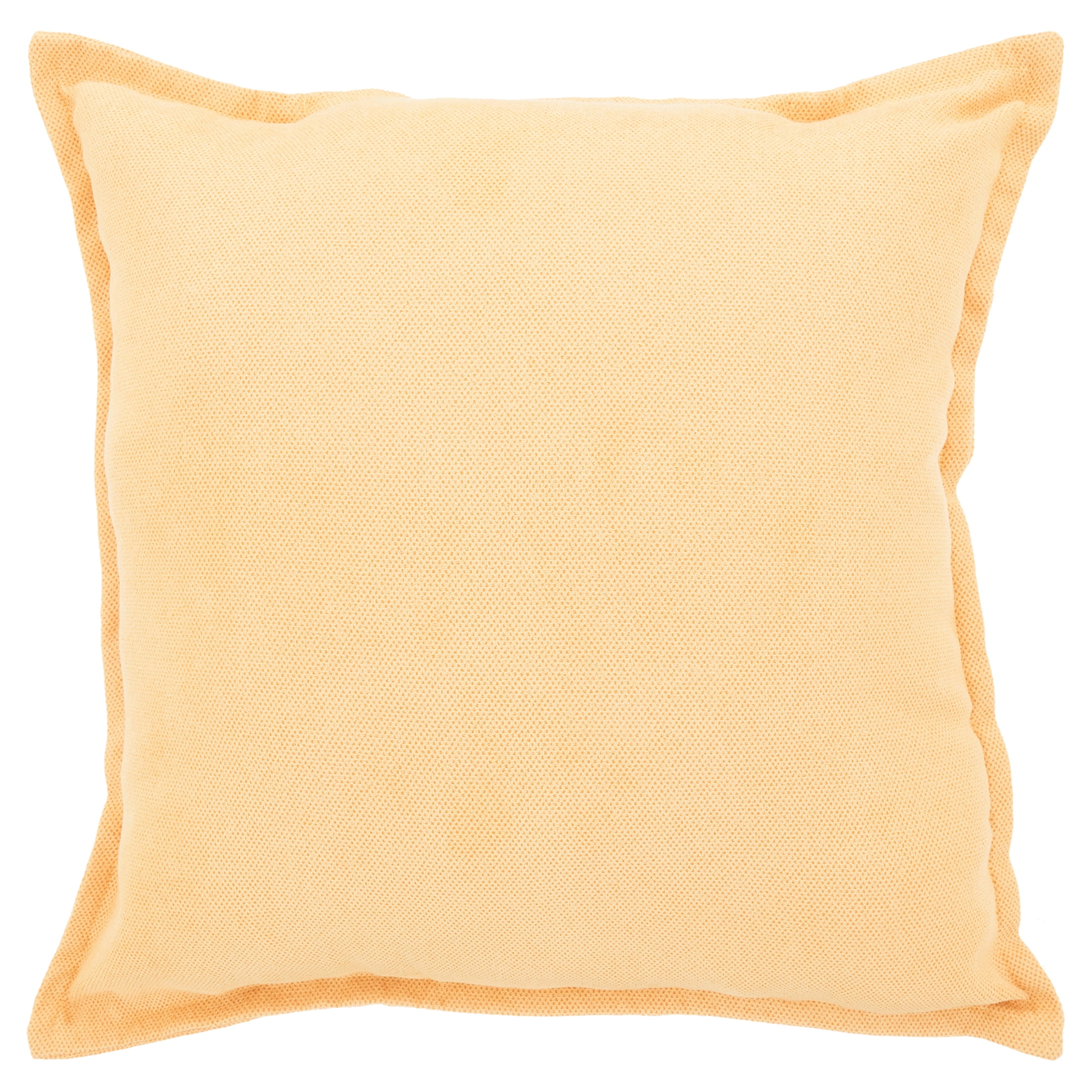 Mainstays Faux Suede Solid Decorative Throw Pillow  18" x 18"  Square  Yellow  Single Pillow