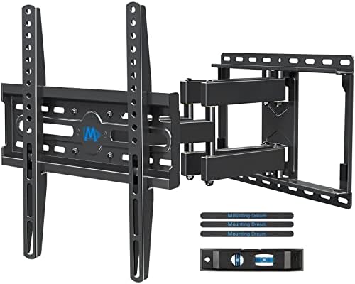 Mounting Dream TV Wall Mount for 32 65 Inch Television Mount with Swivel and Tilt  Full Motion Bracket with Articulating Dual Arms  Fits 16inch Studs  Max VESA 400X400 mm  99lbs  MD2380