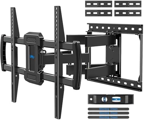 Mounting Dream TV Wall Mount for 32 65 Inch Television Mount with Swivel and Tilt  Full Motion Bracket with Articulating Dual Arms  Fits 16inch Studs  Max VESA 400X400 mm  99lbs  MD2380