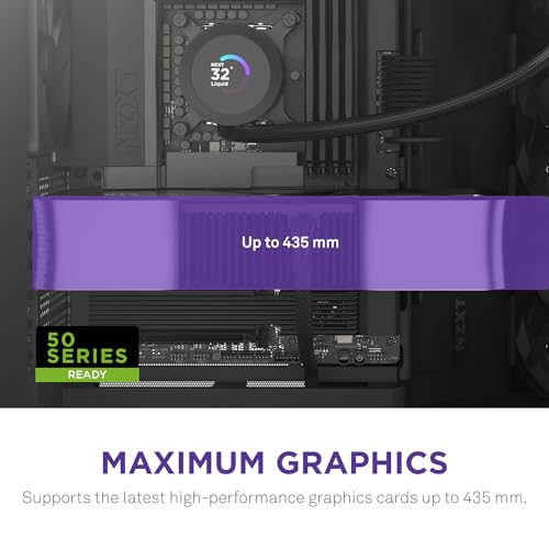 NZXT H9 Flow  2025    Large Dual Chamber ATX Mid Tower Airflow PC Case   Includes 3 x 140mm & 1 x 120mm Fans   420mm Radiator Support   Tempered Glass   Back Connect Ready   Black