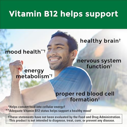 Nature Made Vitamin B12 1000 mcg  Dietary Supplement for Energy Metabolism Support  150 Softgels  150 Day Supply