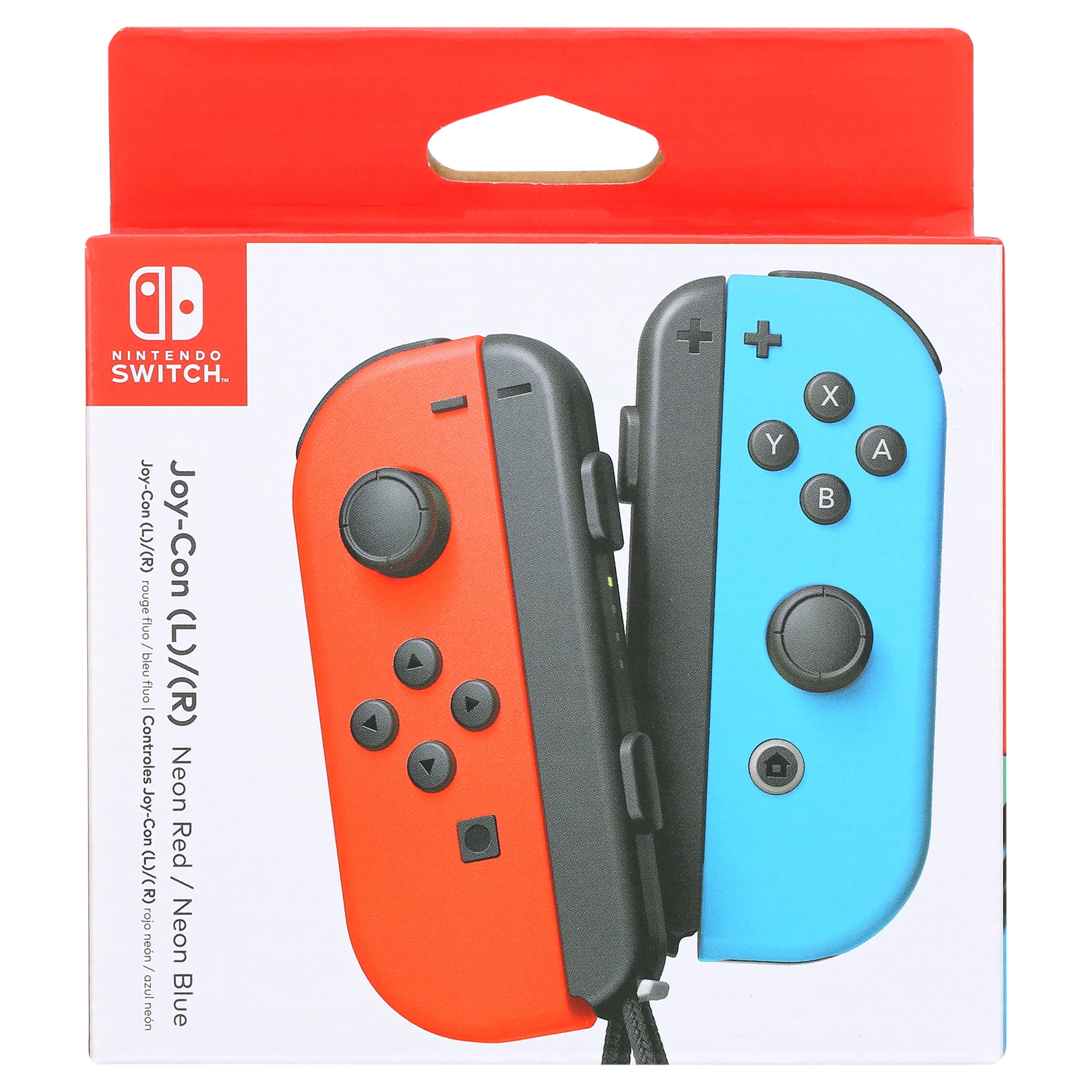 Nintendo Switch   Joy Con  L/R    Left Neon Red/ Right Neon Blue Controllers