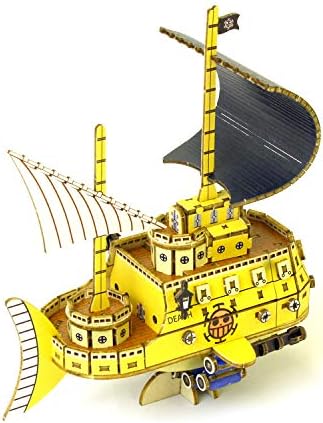One Piece Polar Tang Model   One Piece Model Kit Series   Japanese Miniature Wooden 3D Puzzle   Fun DIY Wood Craft Kits for Adults