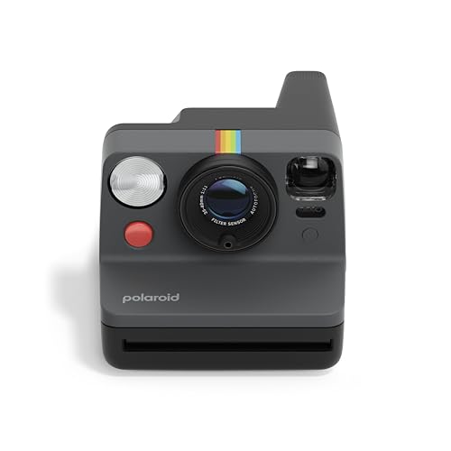 Polaroid Now 3rd Generation I Type Instant Camera   Film Bundle   Now Black Camera   16 Color Photos  6560