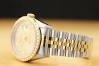 ROLEX MENS DATEJUST 16233 18K YELLOW GOLD STAINLESS STEEL DIAMOND WATCH