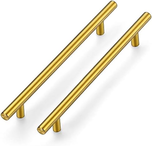Ravinte 10 Inch Cabinet Handles Matte Black Drawer Pulls Stainless Steel Kitchen Cabinet Hardware Cabinet Pulls 10 Length 7 1/2 Hole Center 20 Pack