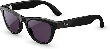 Ray-Ban Meta (Gen 2), Skyler, Shiny Black | Smart AI Glasses para hombres y mujeres — 2x duración de batería — Resolución 3K Ultra HD — Cámara ultra-ancha de 12 MP, audio, video — Lentes Transitions® Amethyst