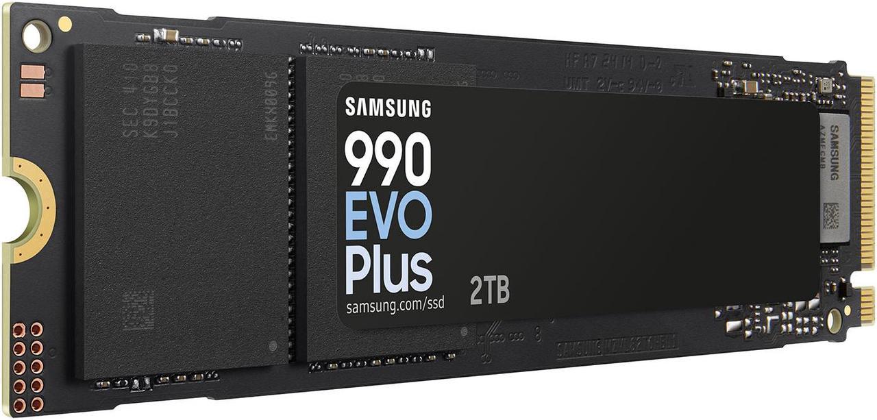 SAMSUNG 990 EVO PLUS SSD 2TB  PCIe Gen 4x4   Gen 5x2 M 2 2280  Speeds Up to 7 250 MB/s  Upgrade Storage for PC/Laptops  HMB Technology and Intelligent Turbowrite 2 0  MZ V9S2T0B/AM 