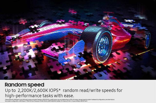 SAMSUNG SSD 9100 PRO 2TB  PCIe 5 0x4 M 2 2280  Seq  Read Speeds Up to 14 800MB/s  Best for AI Computing  Gaming  and Heavy Duty Workstations  MZ  VAP2T0B/AM 