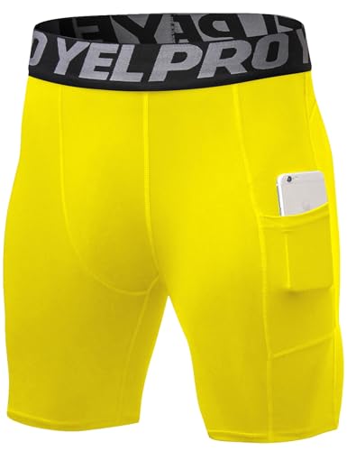 SPVISE Compression Shorts Men 1/3 Pack  Dry Fit Compression Underwear Spandex Running Shorts  Workout Athletic Shorts Pocket