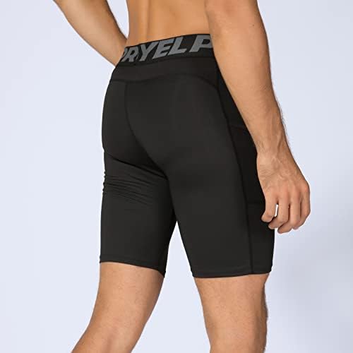 SPVISE Compression Shorts Men 1/3 Pack  Dry Fit Compression Underwear Spandex Running Shorts  Workout Athletic Shorts Pocket