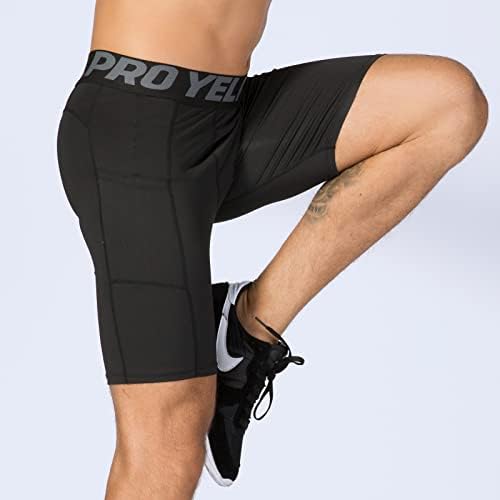 SPVISE Compression Shorts Men 1/3 Pack  Dry Fit Compression Underwear Spandex Running Shorts  Workout Athletic Shorts Pocket