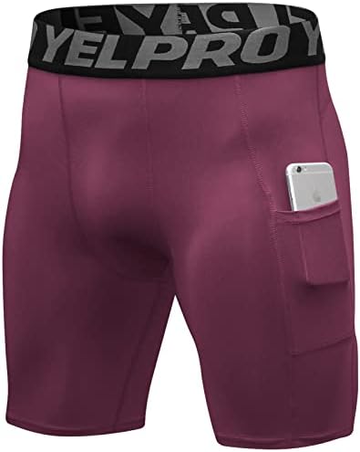 SPVISE Compression Shorts Men 1/3 Pack  Dry Fit Compression Underwear Spandex Running Shorts  Workout Athletic Shorts Pocket