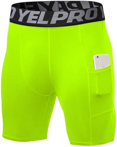 SPVISE Compression Shorts Men 1/3 Pack  Dry Fit Compression Underwear Spandex Running Shorts  Workout Athletic Shorts Pocket