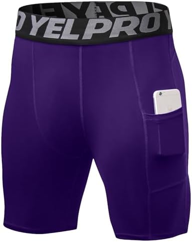 SPVISE Compression Shorts Men 1/3 Pack  Dry Fit Compression Underwear Spandex Running Shorts  Workout Athletic Shorts Pocket