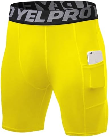 SPVISE Compression Shorts Men 1/3 Pack  Dry Fit Compression Underwear Spandex Running Shorts  Workout Athletic Shorts Pocket