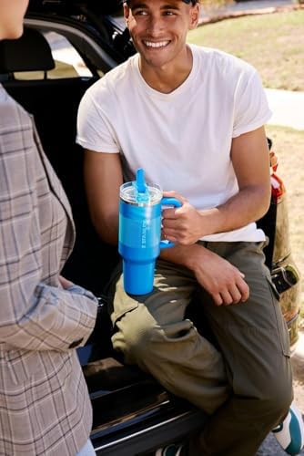 STANLEY Quencher ProTour Flip Straw Tumbler with Leakproof Lid   Built In Straw & Handle   Cupholder Compatible for Travel   Insulated Stainless Steel Cup   BPA Free