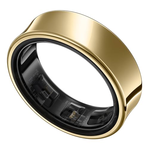 Samsung Galaxy Ring  AI Smart Ring  Size First w/Sizing Kit  No App Subscription  Fitness Monitor  Sleep Tracker  Up to 7 Day Battery  Size 8  Titanium Gold  US Version  1Yr Manufacturer Warranty 