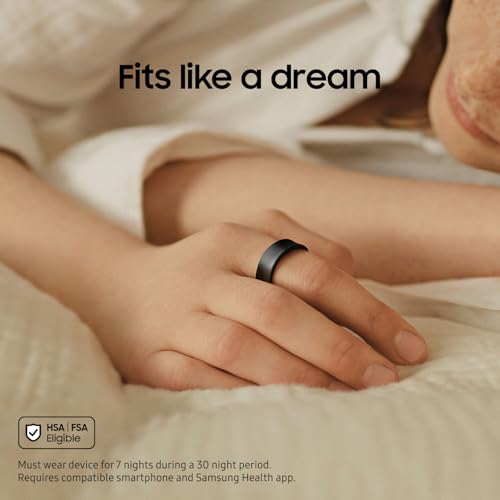 Samsung Galaxy Ring  AI Smart Ring  Size First w/Sizing Kit  No App Subscription  Fitness Monitor  Sleep Tracker  Up to 7 Day Battery  Size 8  Titanium Gold  US Version  1Yr Manufacturer Warranty 
