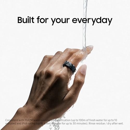Samsung Galaxy Ring  AI Smart Ring  Size First w/Sizing Kit  No App Subscription  Fitness Monitor  Sleep Tracker  Up to 7 Day Battery  Size 8  Titanium Gold  US Version  1Yr Manufacturer Warranty 