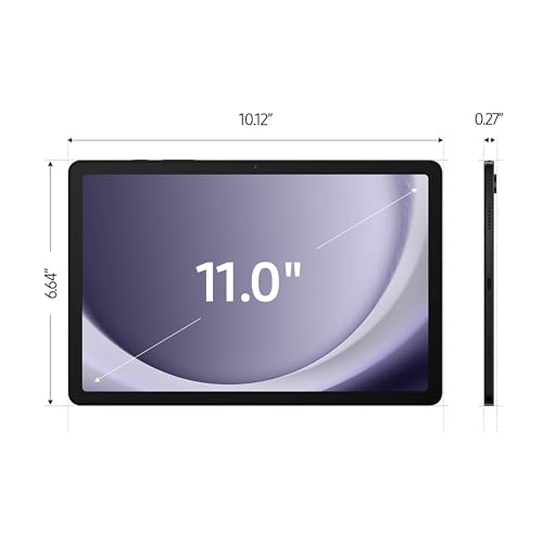 Samsung Galaxy Tab A9  Tablet 11  64GB Android Tablet  Big Screen  Quad Speakers  Upgraded Chipset  Multi Window Display  Slim  Light  Durable Design  US Version  2024  Graphite