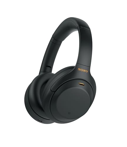 Sony WH 1000XM4 Wireless Premium Noise Canceling Overhead Headphones with Mic for Phone Call and Alexa Voice Control  Black WH1000XM4