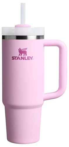 Stanley Quencher H2 0 Tumbler with Handle and Straw 30 oz   Flowstate 3 Position Lid   Cup Holder Compatible for Travel   Insulated Stainless Steel Cup   BPA Free   Cherry Blossom
