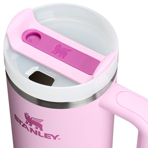 Stanley Quencher H2 0 Tumbler with Handle and Straw 30 oz   Flowstate 3 Position Lid   Cup Holder Compatible for Travel   Insulated Stainless Steel Cup   BPA Free   Cherry Blossom