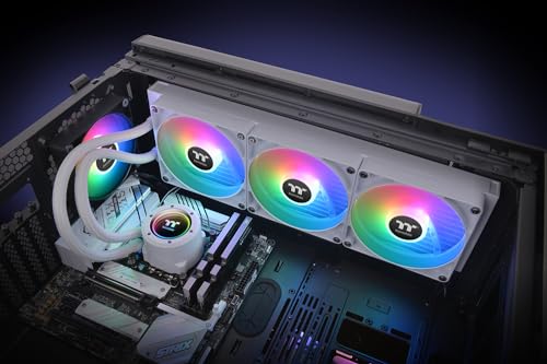 Thermaltake TH360 V2 Ultra ARGB Sync/AlO Liquid Cooler/ARGB Fan 120   3/PWM 500 1500rpm/Water Block 2 1 LCD/Black  CL W384 PL12SW A