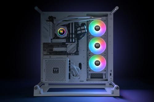 Thermaltake TH360 V2 Ultra ARGB Sync/AlO Liquid Cooler/ARGB Fan 120   3/PWM 500 1500rpm/Water Block 2 1 LCD/Black  CL W384 PL12SW A