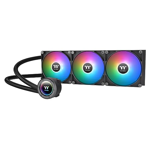 Thermaltake TH360 V2 Ultra ARGB Sync/AlO Liquid Cooler/ARGB Fan 120   3/PWM 500 1500rpm/Water Block 2 1 LCD/Black  CL W384 PL12SW A