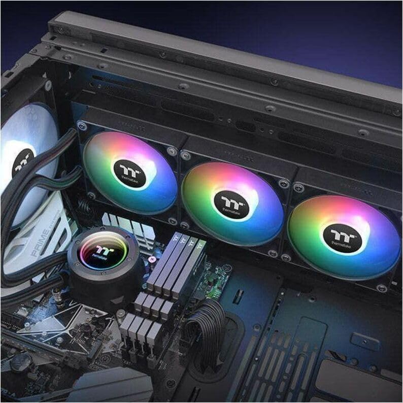 Thermaltake TH360 V2 Ultra ARGB Sync/AlO Liquid Cooler/ARGB Fan 120   3/PWM 500 1500rpm/Water Block 2 1 LCD/Black  CL W384 PL12SW A