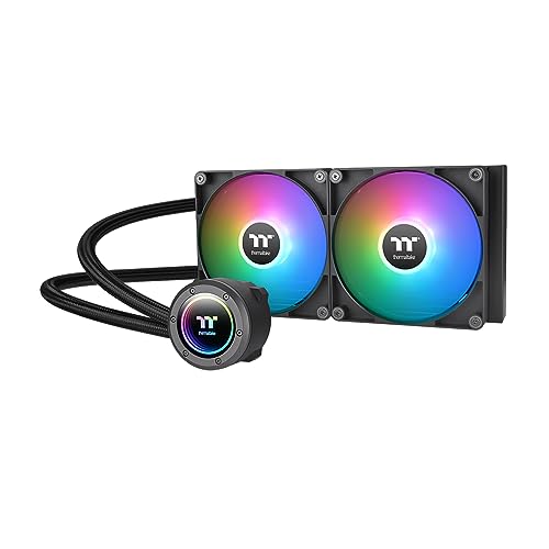 Thermaltake TH360 V2 Ultra ARGB Sync/AlO Liquid Cooler/ARGB Fan 120   3/PWM 500 1500rpm/Water Block 2 1 LCD/Black  CL W384 PL12SW A